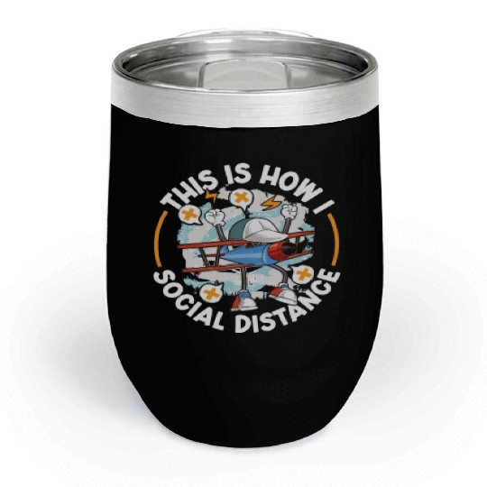 Pilot Aviation Airplane Airline Future Pilots Chill Wine Tumblers