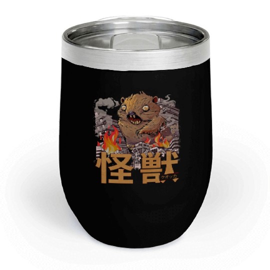 Kaiju Quokka Japanese Anime Monster Chill Wine Tumblers