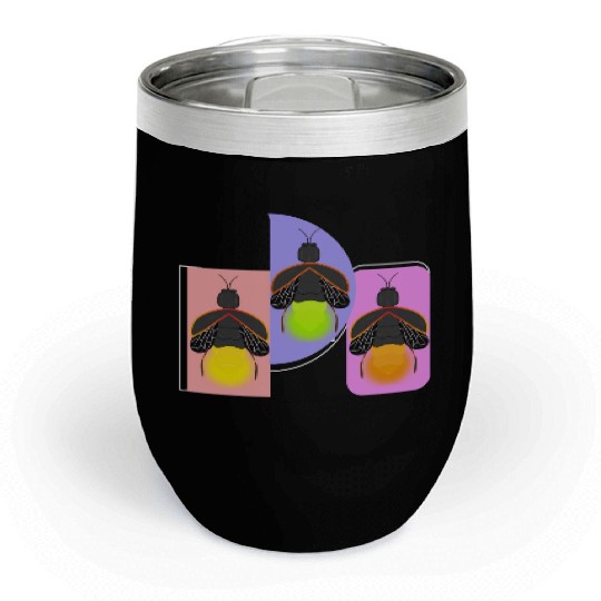 Glowing Firefly Chill Wine Tumblers