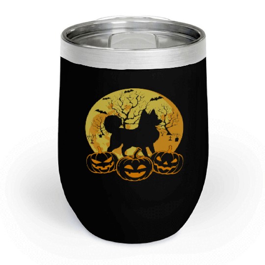 Cool Halloween Costumes Siberian Husky Dog Lover Chill Wine Tumblers