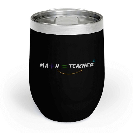 Colorful Math Sign Teacher Professional Chill Wine Tumblers