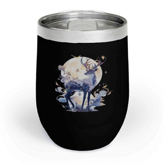 Celestial Deer Chill Wine Tumblers