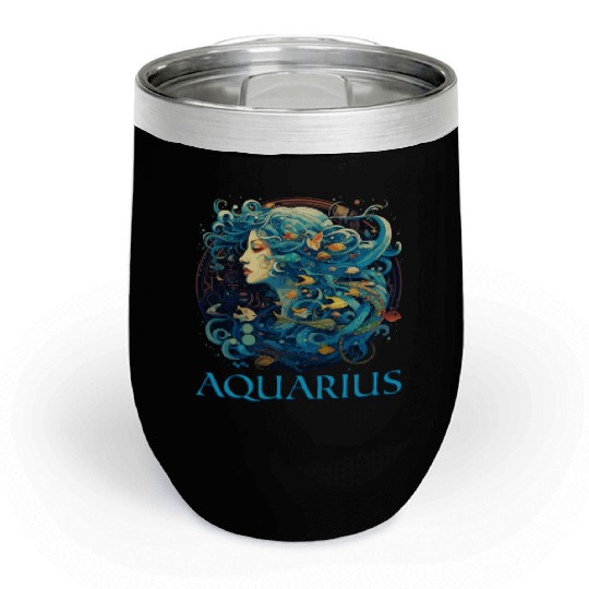 Embrace Your Aquarius Identity: Aquarius Zodiac Chill Wine Tumblers