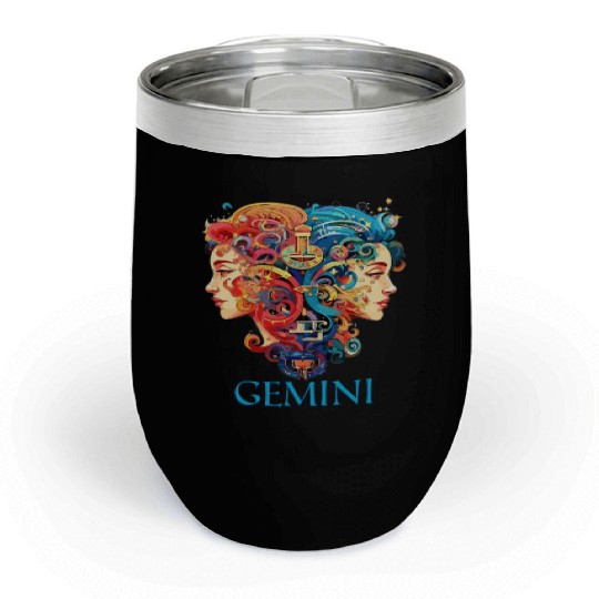 Embrace Your Gemini Identity: Gemini Pride Chill Wine Tumblers