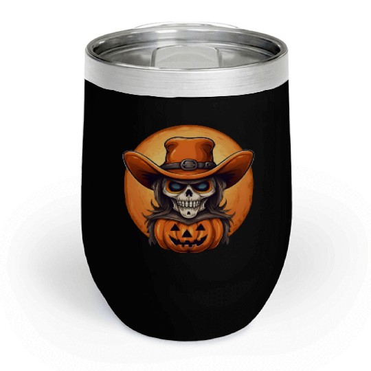 Sublimation Halloween Cowboy Chill Wine Tumblers