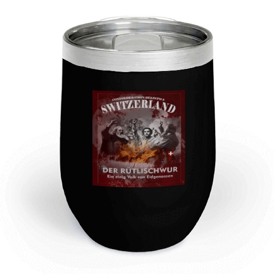 Switzerland Chill Wine Tumblers - Rütli sworn - print yourself