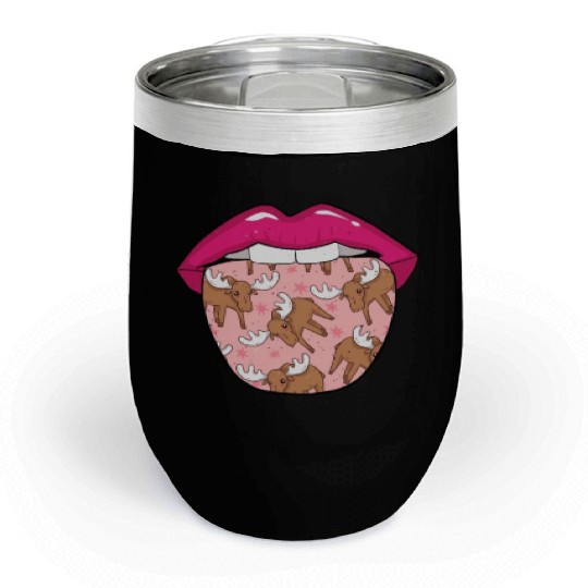 Moose Elk Tongue Chill Wine Tumblers