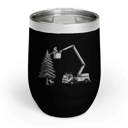 Elf Tree Worker Chill Wine Tumblers