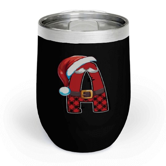 A Christmas Alphabet Letters Sublimation Chill Wine Tumblers
