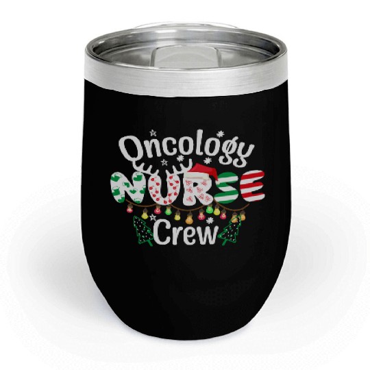 One merry Oncology Nurse Christmas Chill Wine Tumblers