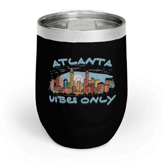 Atlanta City Georgia USA America United States Chill Wine Tumblers