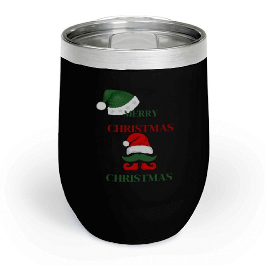 Elf Merry Christmas Chill Wine Tumblers