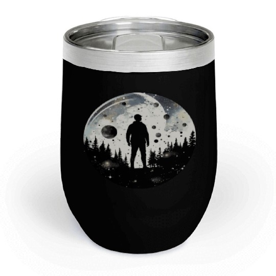 Adventure Enthusiast Nature Hiker Forest and Galax Chill Wine Tumblers