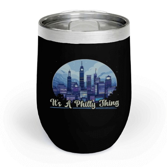 Philadelphia City Pennsylvania USA United States Chill Wine Tumblers
