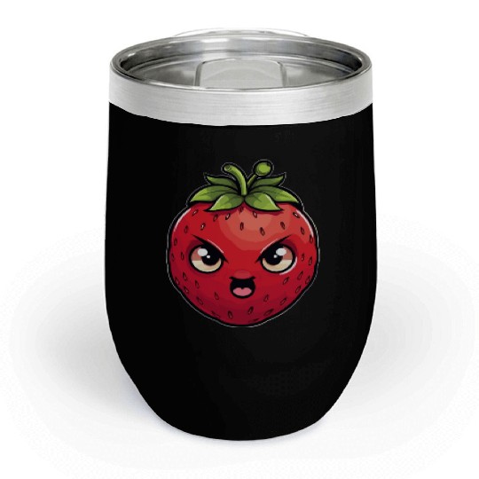 Bad Strawberry Summer Kawaii Gift Chill Wine Tumblers