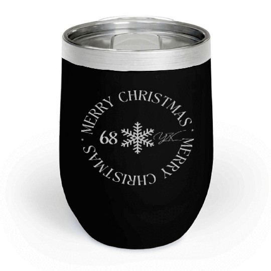Merry Christmas Chill Wine Tumblers