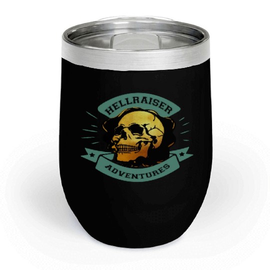 Gilded Skull Hellraiser Adventure Chill Wine Tumblers