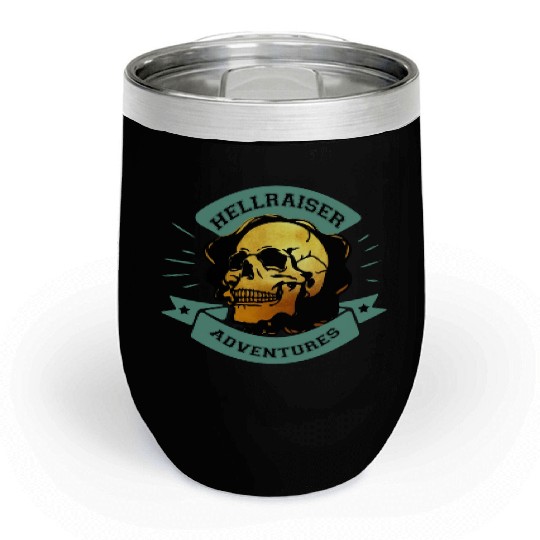 Gilded Skull Hellraiser Adventure Chill Wine Tumblers