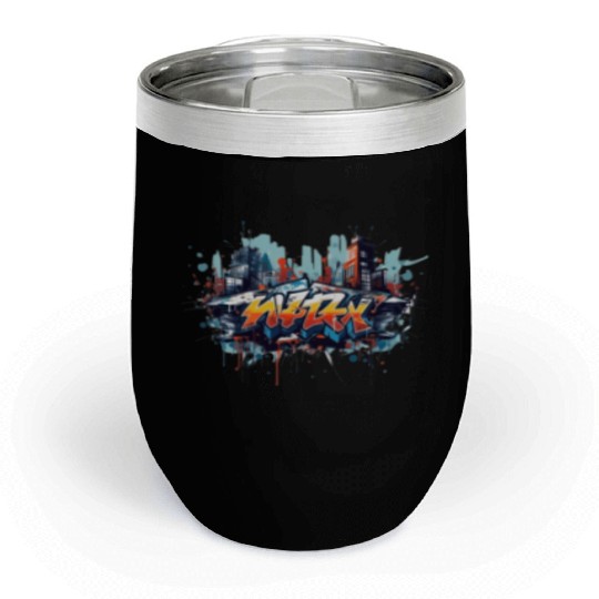 Express Local Flavor - unique Hood Graffiti Chill Wine Tumblers