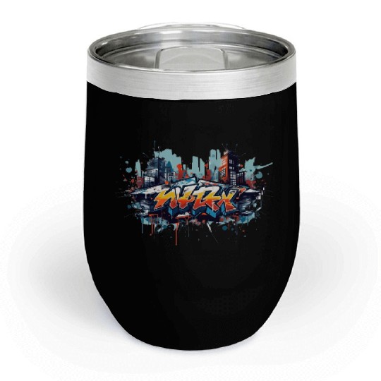 Express Local Flavor - unique Hood Graffiti Chill Wine Tumblers
