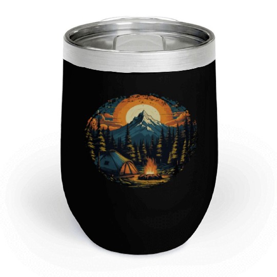 Forest nature trekking adventure Chill Wine Tumblers