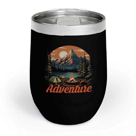 Forest nature trekking adventure Chill Wine Tumblers