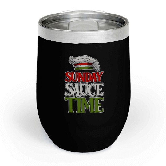 Sunday Sauce Time 4 Chill Wine Tumblers