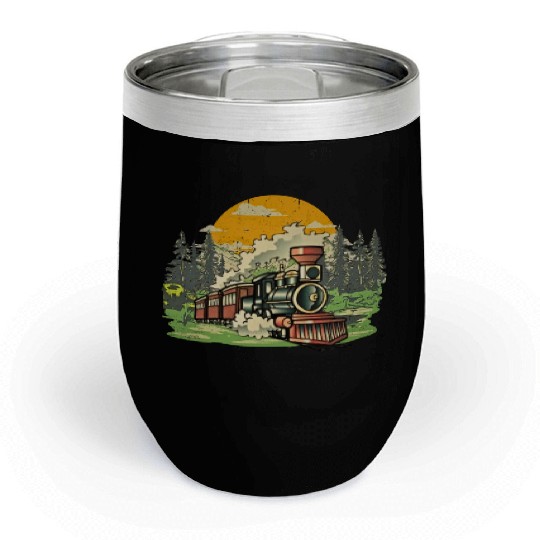 Christmas North Pole Polar Express All Abroad Xmas Chill Wine Tumblers
