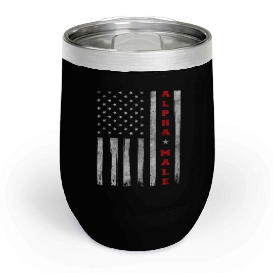 Patriotic American US Flag Chill Wine Tumblers