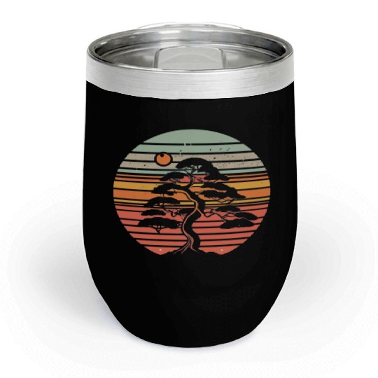 Bonsai Tree Chill Wine Tumblers