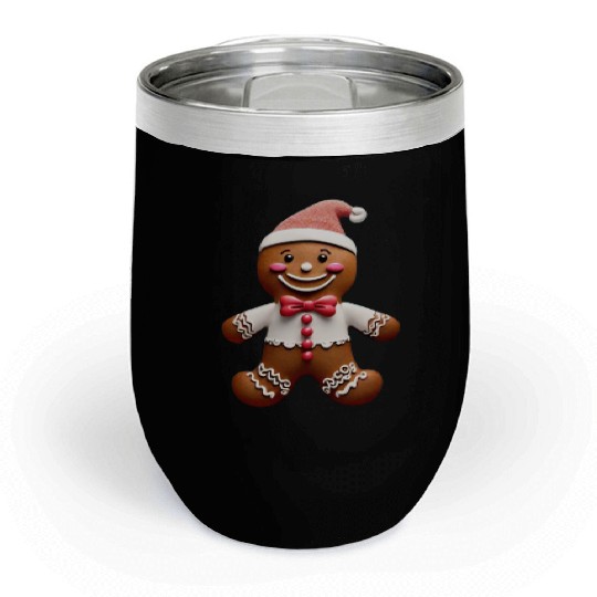 Whimsical Wonders: Gingerbread Dreams Chill Wine Tumblers