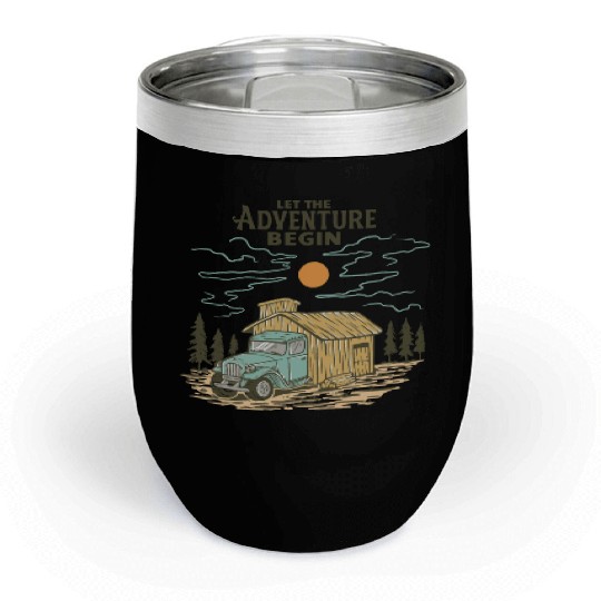 Let the Adventure Begin Chill Wine Tumblers