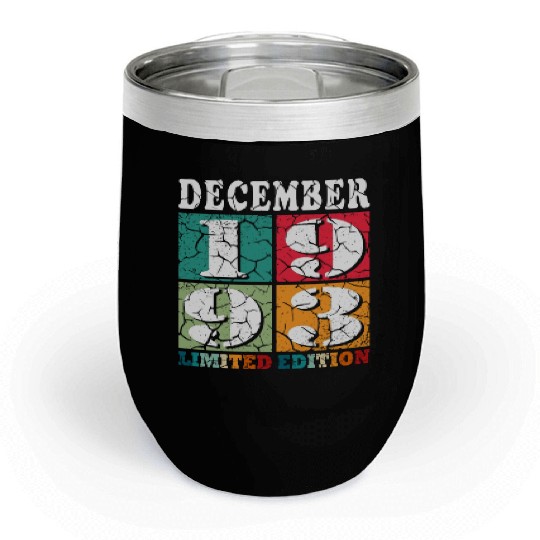 December 1993 Anniversary December 1993 December Chill Wine Tumblers