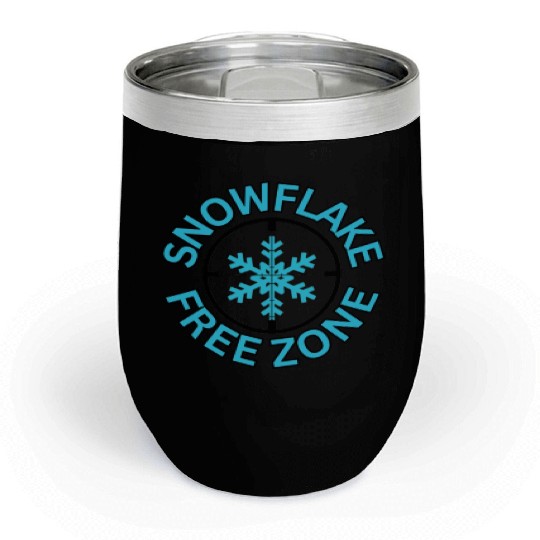 SNOWFLAKE FREE ZONE Chill Wine Tumblers