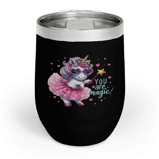 Magical Unicorn You Are Magic Chill Wine Tumblers