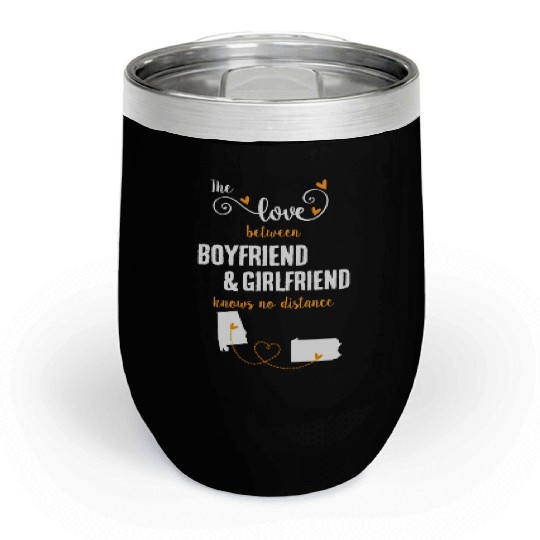 Love Between BF And GF Albm To Pennsylvania Chill Wine Tumblers