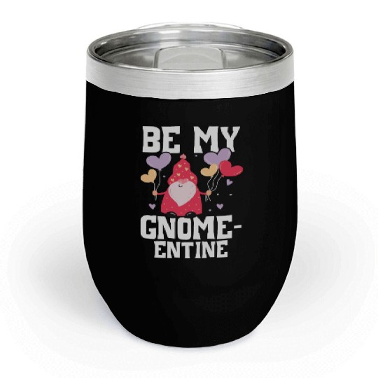 Gnome Valentines Day Gardening Garden Gnome Lover Chill Wine Tumblers