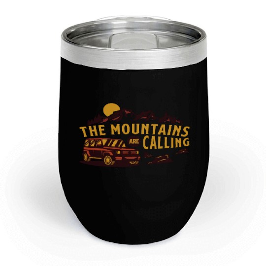 The mountains are calling Chill Wine Tumblers