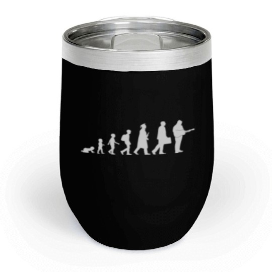Kid to Guitar Player Chill Wine Tumblers