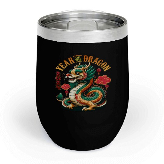 Dragon Year 2024 Embrace Lunar New Year Prosperity Chill Wine Tumblers