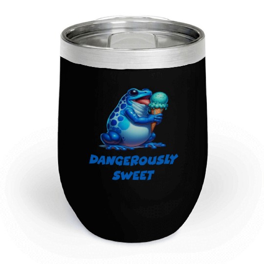 Poison dart frog Chill Wine Tumblers