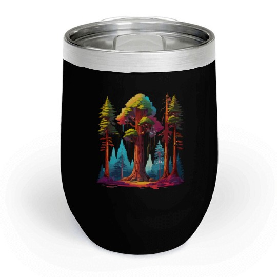 Redwood Forest - For Nature Lovers Chill Wine Tumblers