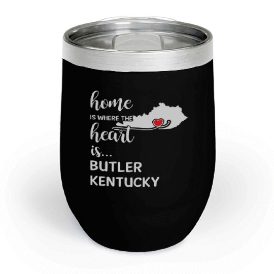 Butler County Kentucky Is Where My Heart Is Gift Chill Wine Tumblers