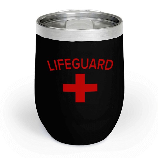 Emp-Lifeguard-Design.Lifeguard Outfit Gift. Chill Wine Tumblers