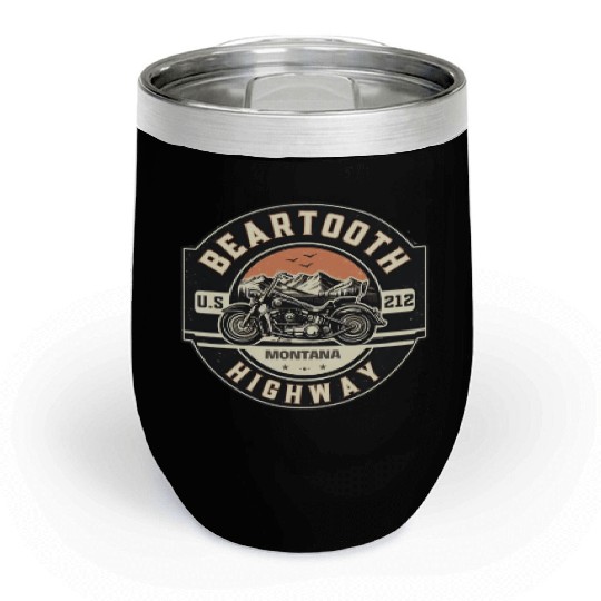 Beartooth Highway US 212 Chill Wine Tumblers