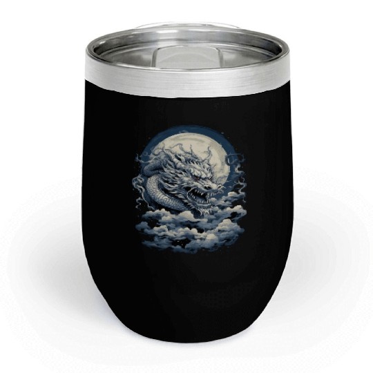 Celestial Dragon Soar Chill Wine Tumblers