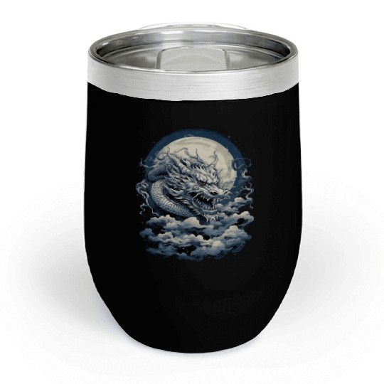 Celestial Dragon Soar Chill Wine Tumblers