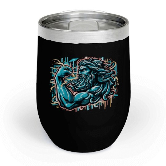 Zeus Lightning King Chill Wine Tumblers