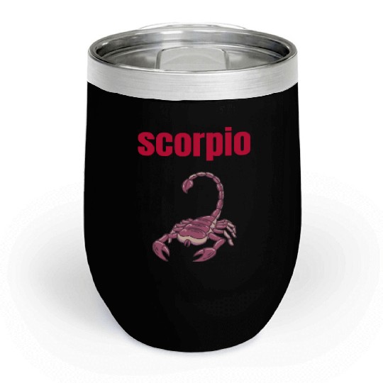 Scorpio Zodiac Sign, Astrology, Horoscope Chill Wine Tumblers