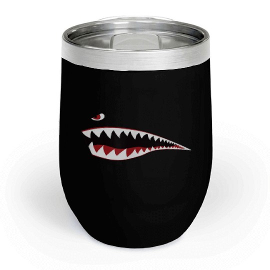 p-51 mustangs p-40 warhawks Chill Wine Tumblers